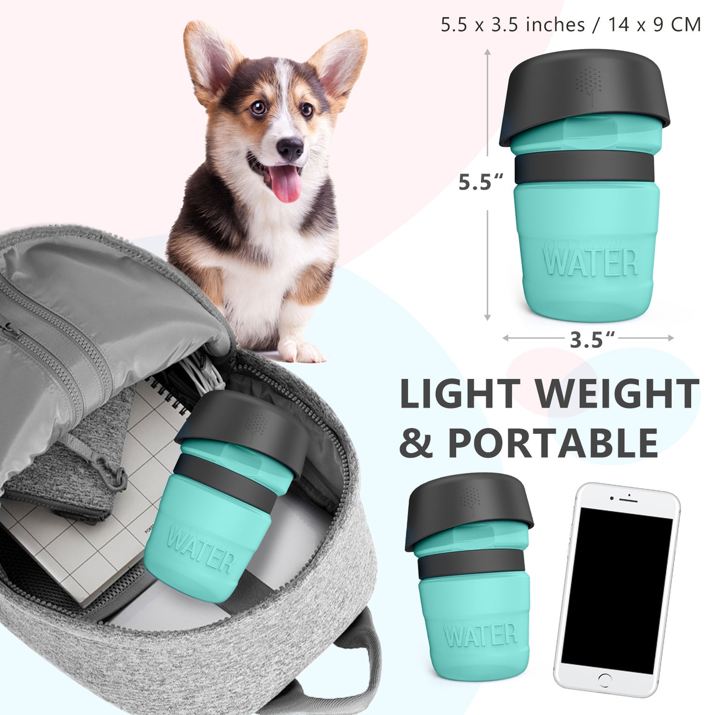 AquaBuddy – Faltbare Hunde-Trinkflasche